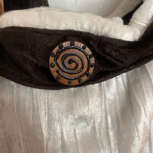 Bohemian Cream / Espresso Brown cross Body Slouch bag by Susanxxoo